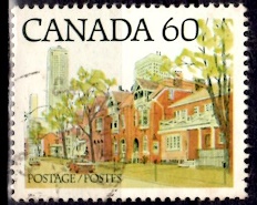 Timbre: Sc&egrave;ne de rue dans l'Ontario