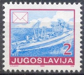 Timbre: Courrier par bateau