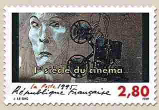 Timbre: 1 er si&egrave;cle du cin&eacute;ma t&ecirc;te d'acteur