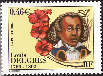 Timbre:  Bicentenaire de la mort de L. Delgr&egrave;s