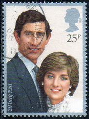 Timbre: Mariage royal de Charles et Lady Diana 