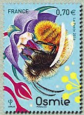 Timbre: Abeilles solitaires - Osmie