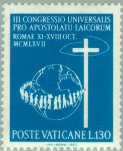 Timbre: 3 congres apostolats des laiques &deg;.