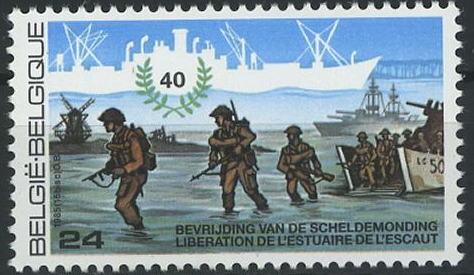 Timbre: Lib&eacute;ration de l'estuaire de l'Escaut
