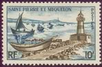 Timbre: Phare et flottille de doris