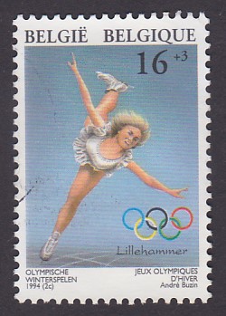 Timbre: Jeux olympiques d'hiver &agrave; Lillehammer : patineuse