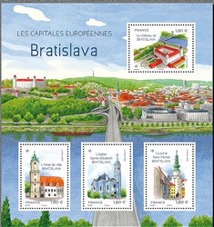 Timbre: Capitales europ&eacute;ennes : Bratislava
