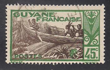Timbre: Pirogue sur le Maroni.