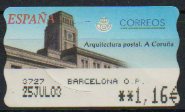 Timbre: Architecture postale de La Coru&ntilde;a