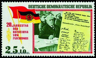 Timbre: 25e aniversaie de la lib&eacute;ration du fascisme