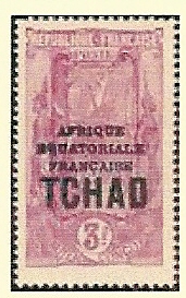 Timbre: Avenue des cocotiers &agrave; Libreville
