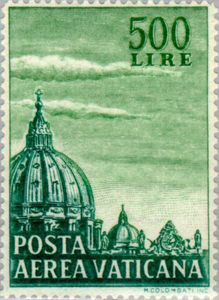 Timbre: D&ocirc;me de Saint-Pierre de Rome