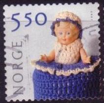 Timbre: Poup&eacute;e au crochet Dent. 14 1/2