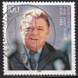 Timbre: 80 ans naissance de Franz Josef Strauss