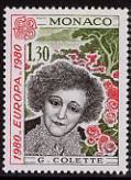 Timbre: Europa 1980 - Sidonie-Gabrielle Colette
