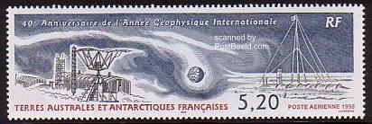 Timbre: 40 ans Ann&eacute;e G&eacute;ophysique Internationale
