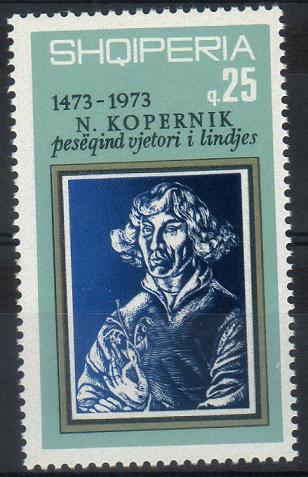 Timbre: 500 anniv de la naissance de Copernic