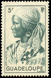 Timbre: Guadeloup&eacute;enne.