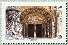 Timbre: Chemins de Saint-jacques : Oloron-Sainte-Marie