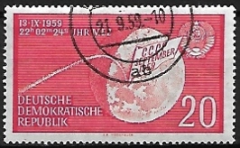 Timbre: Vol de la sonde lunaire Luna 2