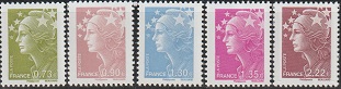 Timbre: Marianne de Beaujard - 5TP