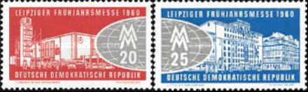 Timbre: Foire de printemps de Leipzig 1960