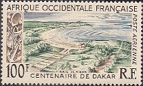 Timbre: Centenaire de Dakar