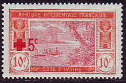 Timbre: Lagune Ebri&eacute; / Croix-Rouge