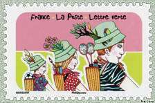 Timbre: Espace, soleil, libert&eacute; - Les chapeaux