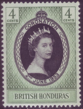 Timbre: Couronnement d'Elisabeth II