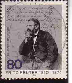 Timbre: 175 ans de Fritz Reuter