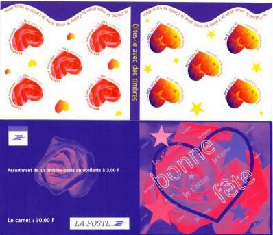 Timbre: Saint-Valentin 1999 Dites-le avec des timbres,