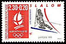 Timbre:  JO d'Albertville 92 - Slalom