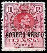 Timbre: Alphonse XIII, surcharg&eacute;