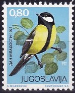 Timbre: Mésange charbonnière (Parus major)