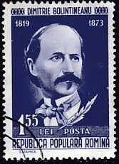 Timbre: Dimitrie Bolintineanu, &eacute;crivain roumain