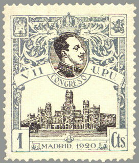 Timbre: 7&egrave;me congr&egrave;s de l'UPU