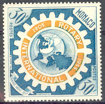 Timbre: 50 ans du Rotary International