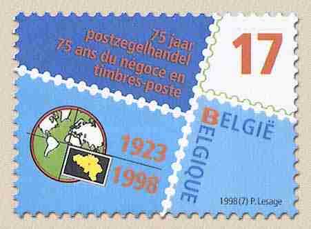 Timbre: 75 ans du n&eacute;goce en timbre-poste