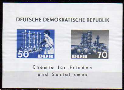 Timbre: La chimie pour la paix et le socialisme