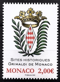 Timbre: Sites historiques Grimaldi de Monaco, blason