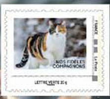 Timbre: Nos fid&egrave;les compagnons  Chat