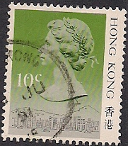 Timbre: Elizabeth II - Menton clair