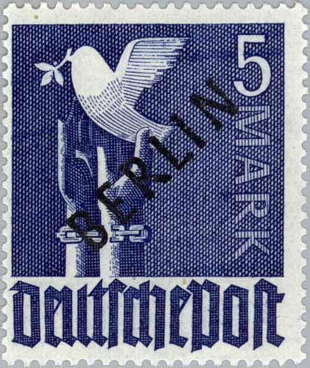 Timbre: AAS Surcharge BERLIN Noir