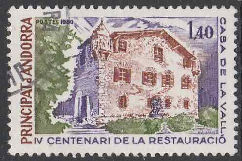 Timbre: 4e centenaire, restauration de la Maison des Vall&eacute;es