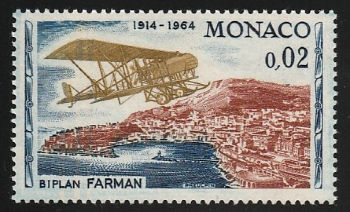 Timbre: Biplan Farman