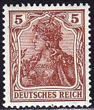 Timbre: L&eacute;gende "DEUTSCHES REICH"