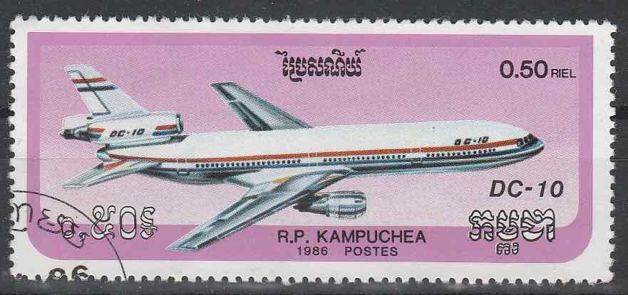 Timbre: Avions de transport modernes, DC 10