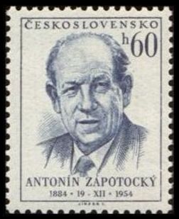 Timbre: Pr&eacute;sident Zapotocky
