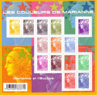 Timbre: Les couleurs de Marianne